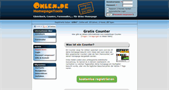 Desktop Screenshot of besucherzaehler.onlex.de
