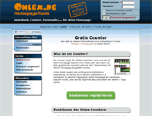 Tablet Screenshot of besucherzaehler.onlex.de