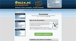 Desktop Screenshot of formmailer.onlex.de