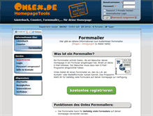 Tablet Screenshot of formmailer.onlex.de