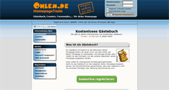 Desktop Screenshot of gastbuch.onlex.de