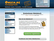 Tablet Screenshot of gastbuch.onlex.de