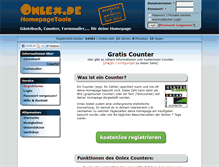 Tablet Screenshot of counter-kostenlos.onlex.de