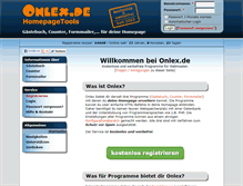 Tablet Screenshot of onlex.de