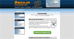 Desktop Screenshot of formmailer-kostenlos.onlex.de