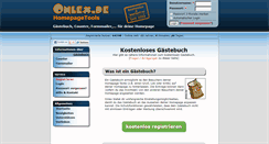 Desktop Screenshot of gaestebuch-gratis.onlex.de