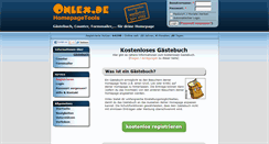 Desktop Screenshot of gaestebuecher.onlex.de